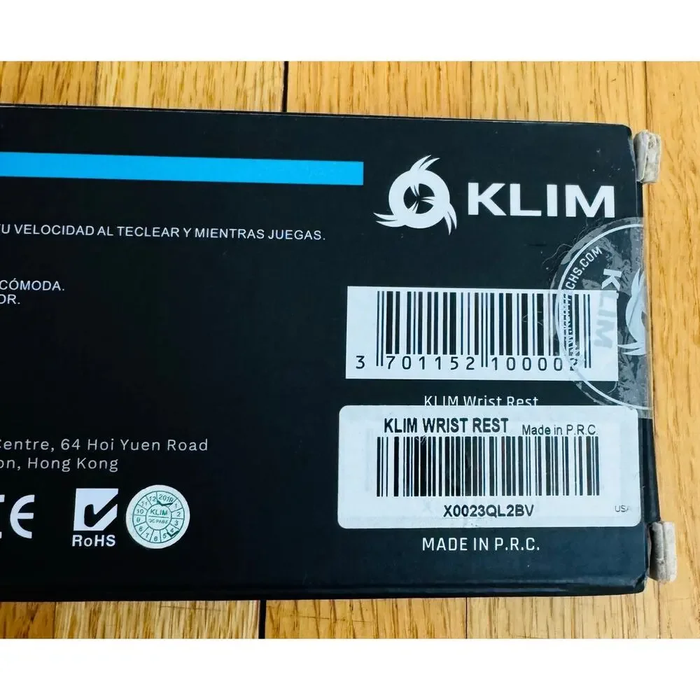 KLIM Memory Foam Black Wrist Rest for Keyboards NEW